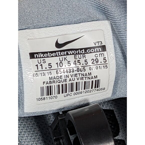 Nike Men's Lunarglide 6 Athletic Running Shoes 654433-005 Gray Blue Size US 11.5 - Picture 4 of 8